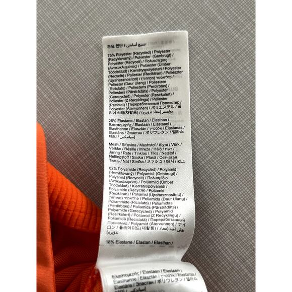 On Cloud Sz L Performance Flex Sports Bra Orange Stretch Adjustable Yoga Running - Picture 11 of 11